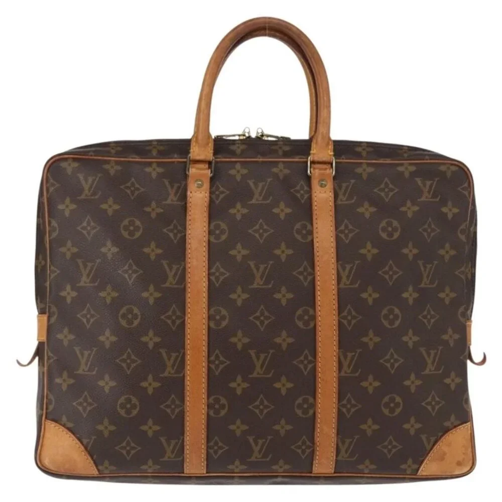LOUIS VUITTON Monogram Porte Documents Voyage Business Bag M53361 LV Auth ka692